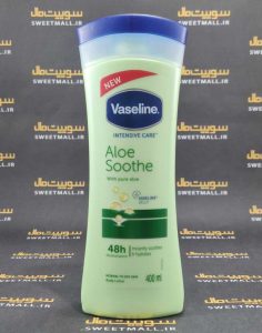 لوسیون بدن وازلین 400 میل Vaseline - Aloe soothe(عصاره آلوئه ورا)