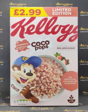 کورن فلکس کلاگز کوکوپوپس توت فرنگی و شکلات سفید 480گ coco pops